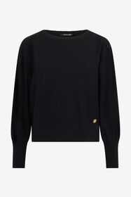 RC Black Viscose Sweater BLACK SOM60B-VI011