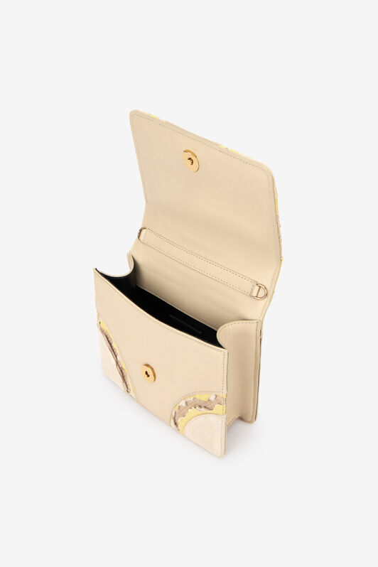 RC Kleine Tasche In Elfenbein Mit Schlangen Elfenbein VWB003-PZS67