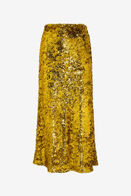 RC Jupe midi à sequins dorés YELLOW WQT306-FT014