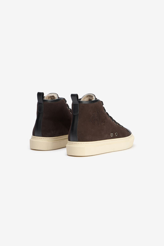 RC Hohe Sneakers in Schokoladenbraun mit Monogramm RC CHOCOLATE VRS019-PNM00