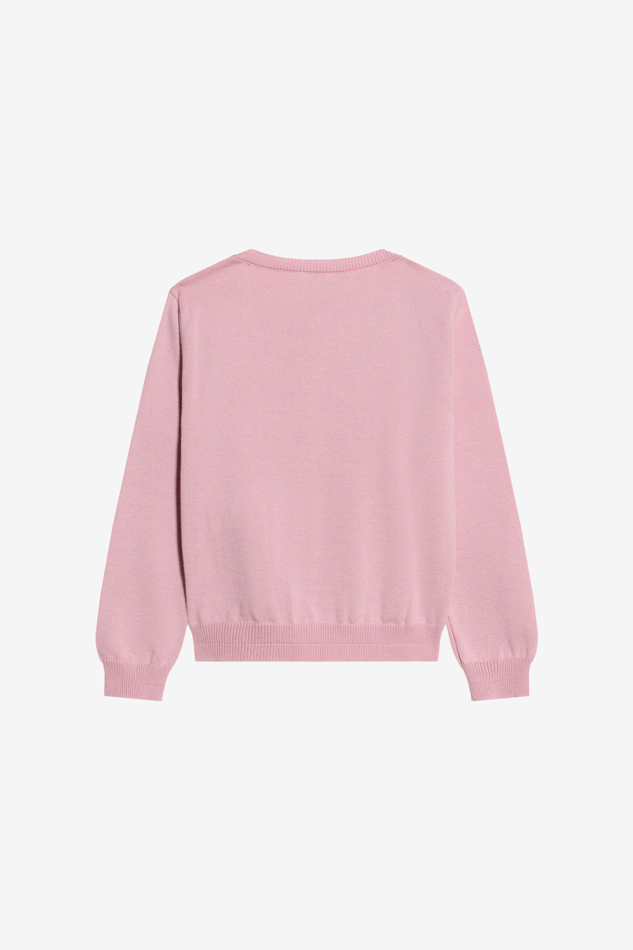 JU Cardigan Rosa In Cotone  PINK CRYSTAL ROSE WJM90C-MG001