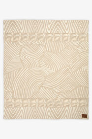 HO Jacquard Plaid Glitch Optical Jungle BEIGE & WHITE VALH04-IH013