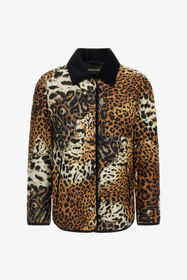 RC Leopard print Jacket Brown TKT805-SRG34