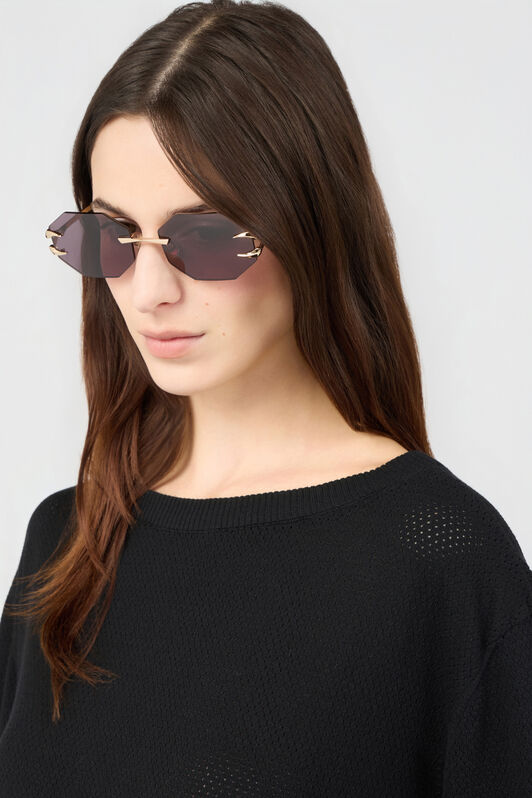 RC Lunettes de soleil Roberto Cavalli Collection Fang TOTAL ROSE GOLD PD1326-PD192