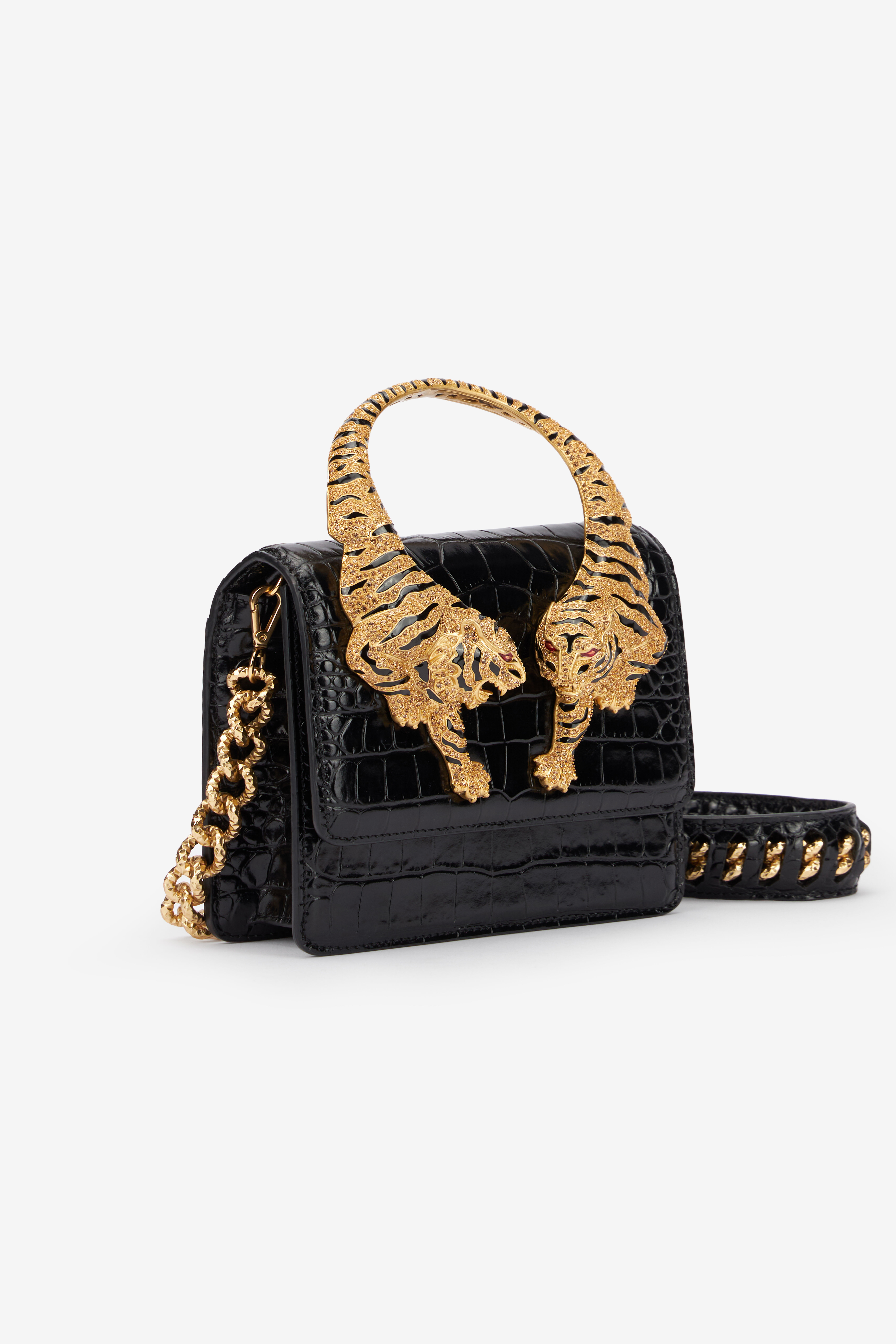 RC Sac Roar petit avec tigres bijoux Noir SKB025-PZ975