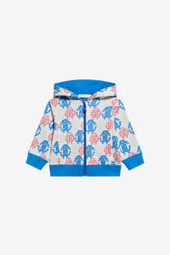 JU Cotton Sweatshirt with Monogram Print MULTICOLOR SJT936-JFL01
