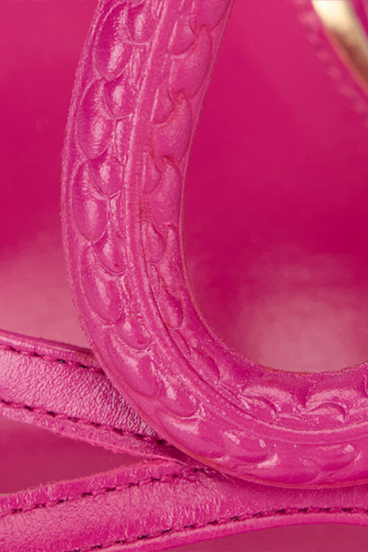 RC Ledersandalen mit Schlangenmotiv FUCHSIA WQS012-PZ319