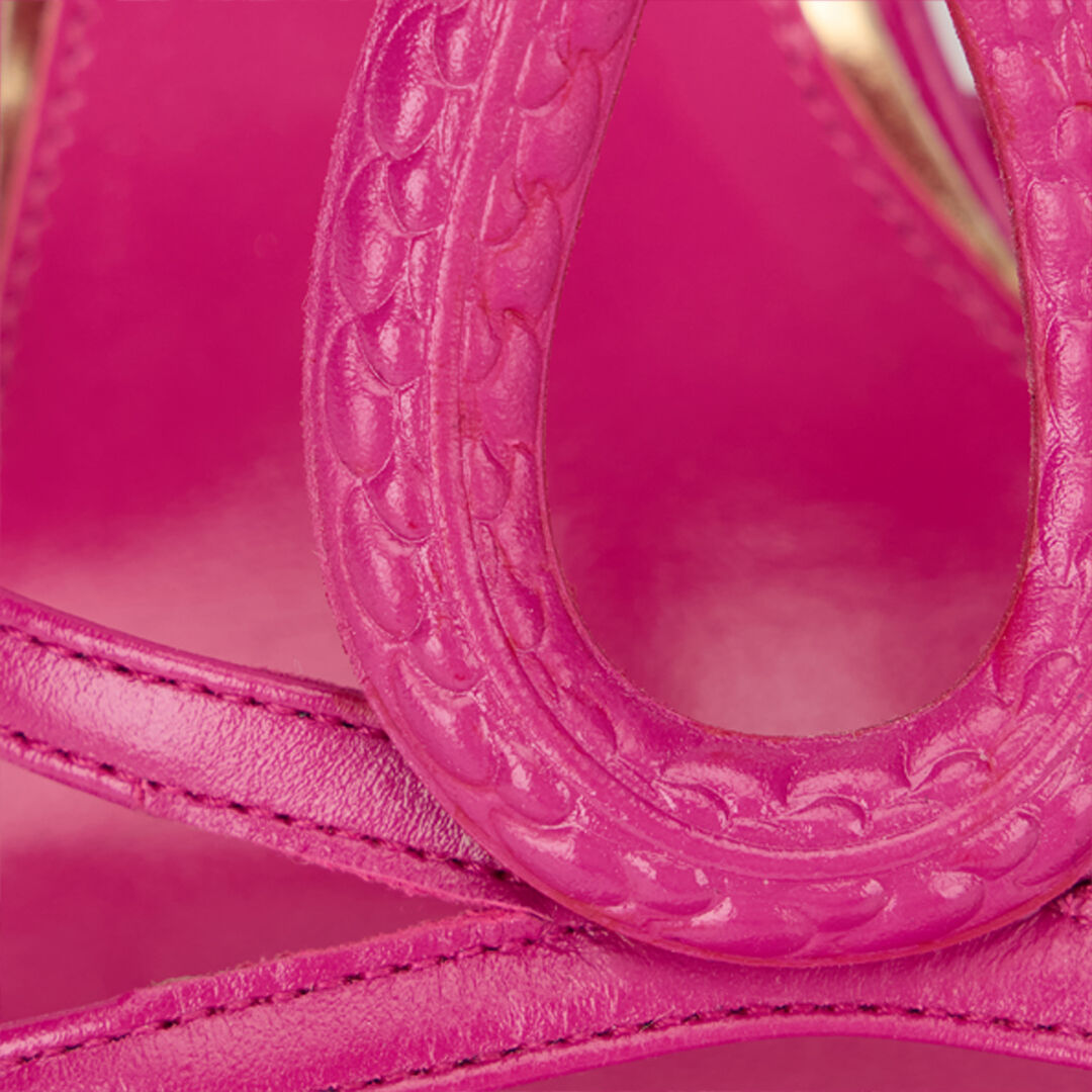 RC Ledersandalen mit Schlangenmotiv FUCHSIA WQS012-PZ319