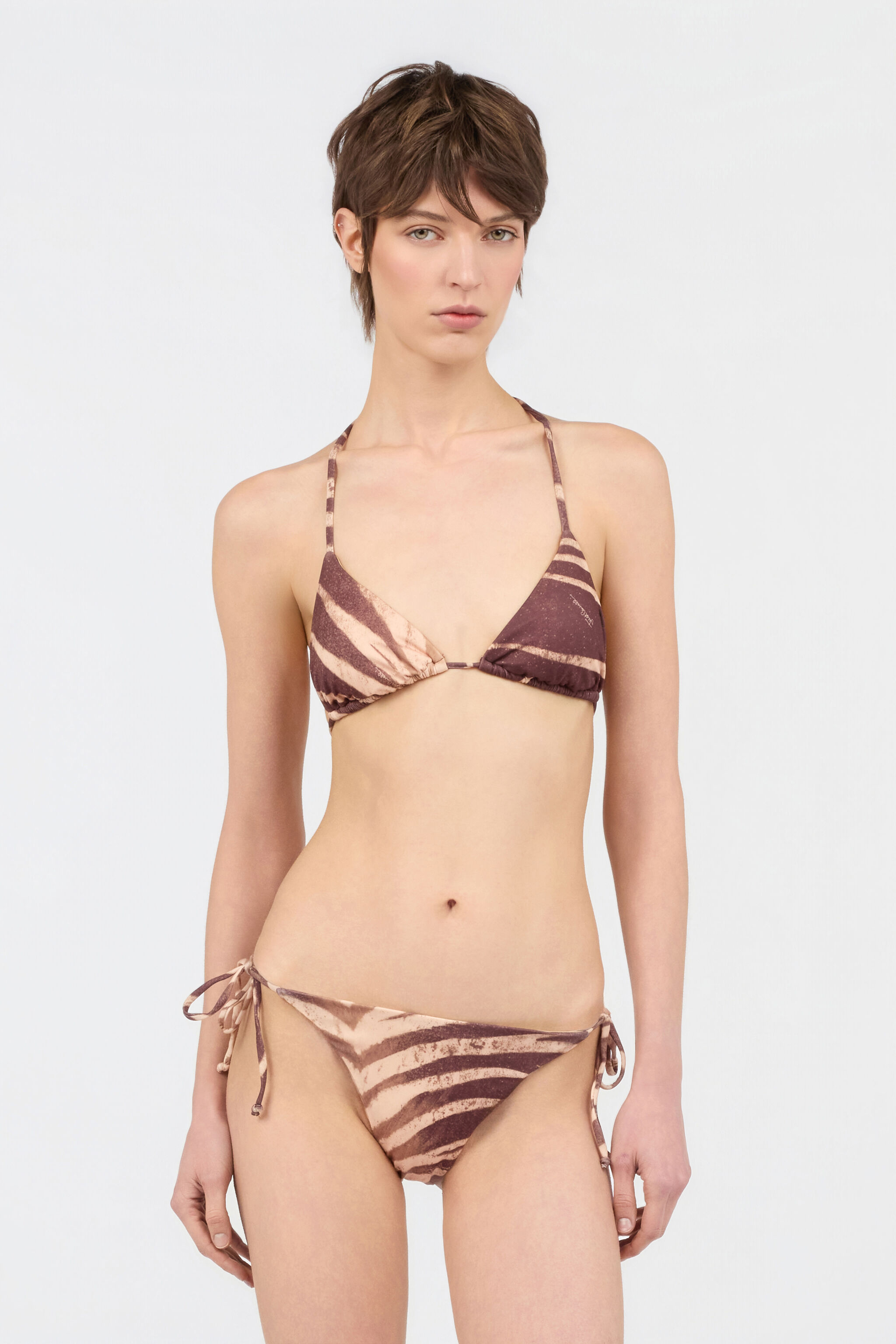 JC Bikini Imprimé Natural Barb 751 BEIGE + 709 MARR WFM032-WF751