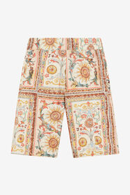 JC Persian Tarot Print Shorts 744 BEIGE + 217 AZZU WFT022-WF049