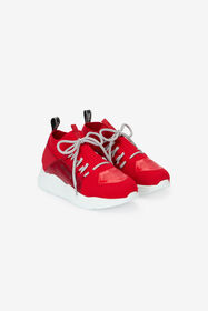 RC Zapatillas Con Apliques Efecto Serpiente Rojo POS01B-PZO06