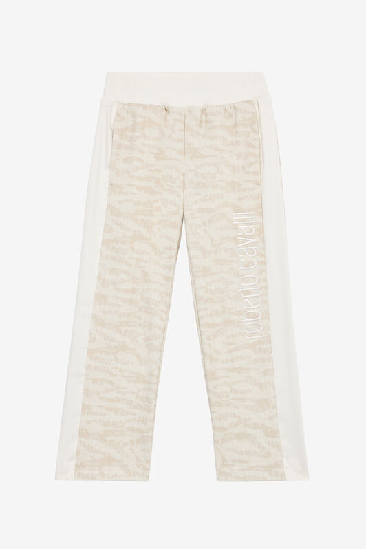 JU Pantalones Deportivos Estampado Piel De Tigre Marfil UJT20F-5OO44