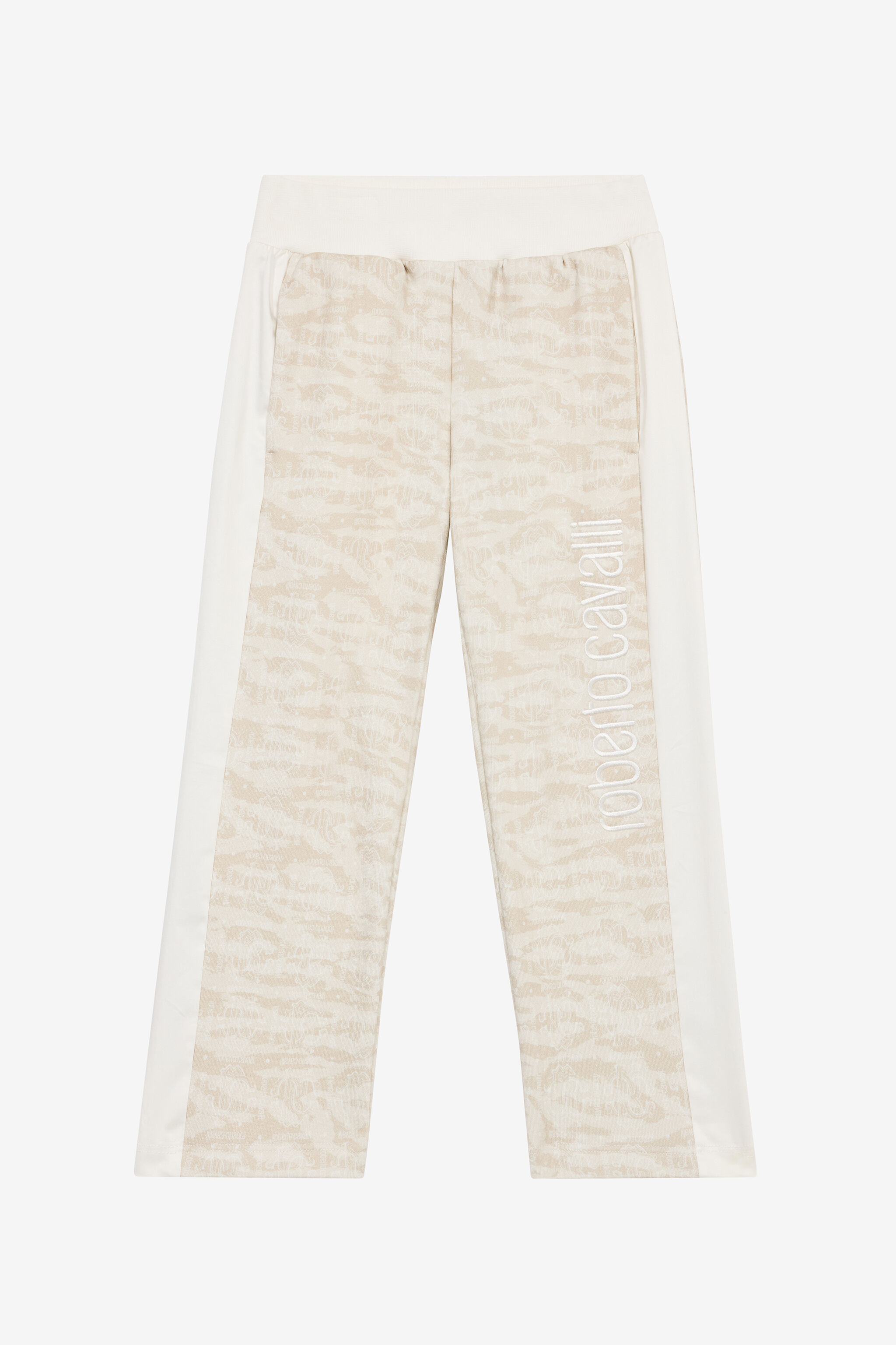 JU Pantalones Deportivos Estampado Piel De Tigre Marfil UJT20F-5OO44