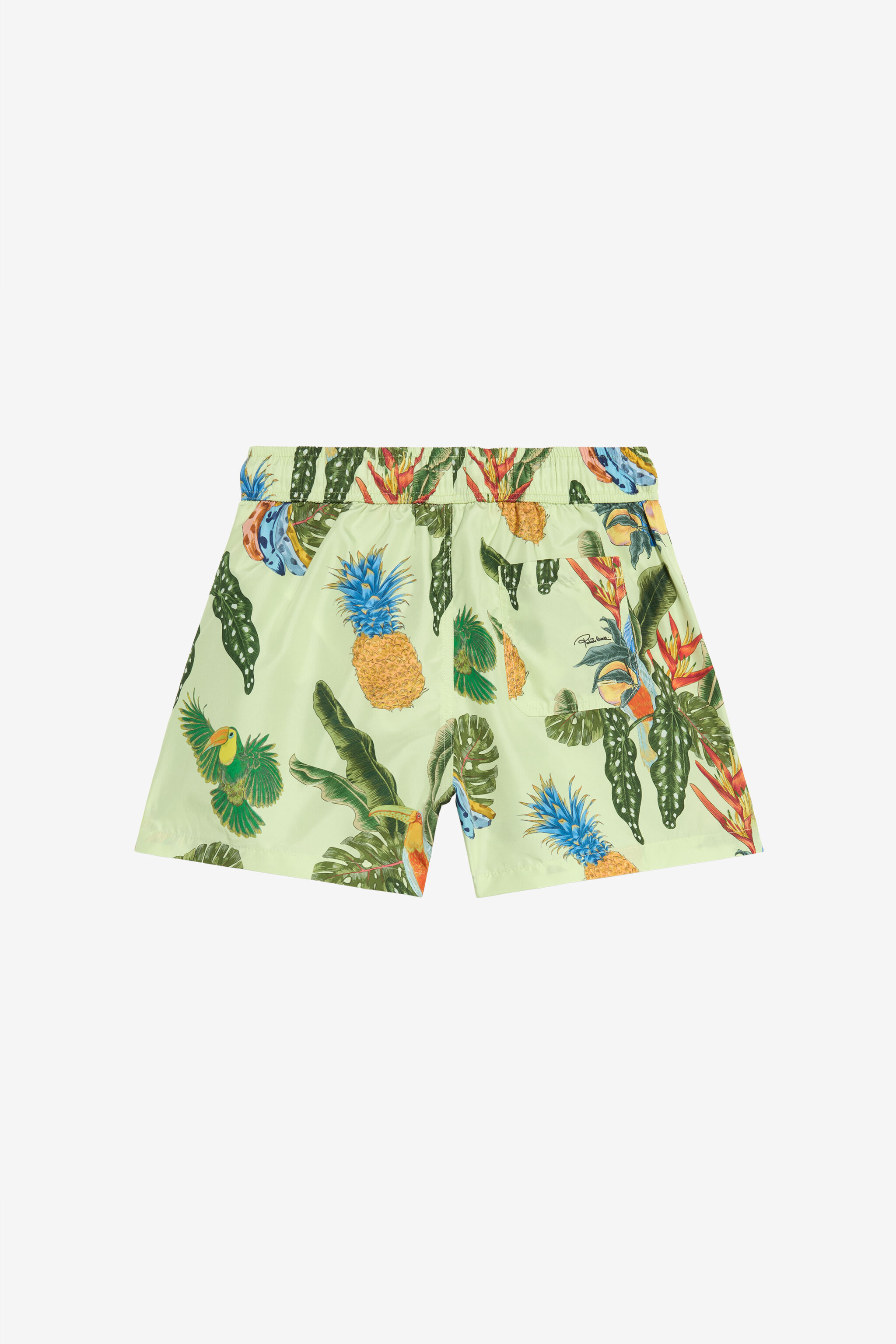 JU Bade-Boxershorts mit Tropicana-Print ORANGE WJH00D-7MR12