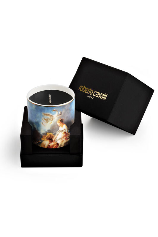 HO Portavelas de porcelana con estampado Wild Leda VARIANTE UNICA QALA05-IA005