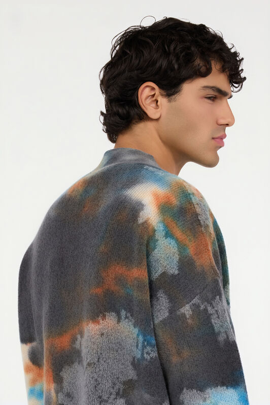 JC Multicolor-Pullover mit Rusty Stain-Druck MULTICOLOR SCURO VFM016-VF064