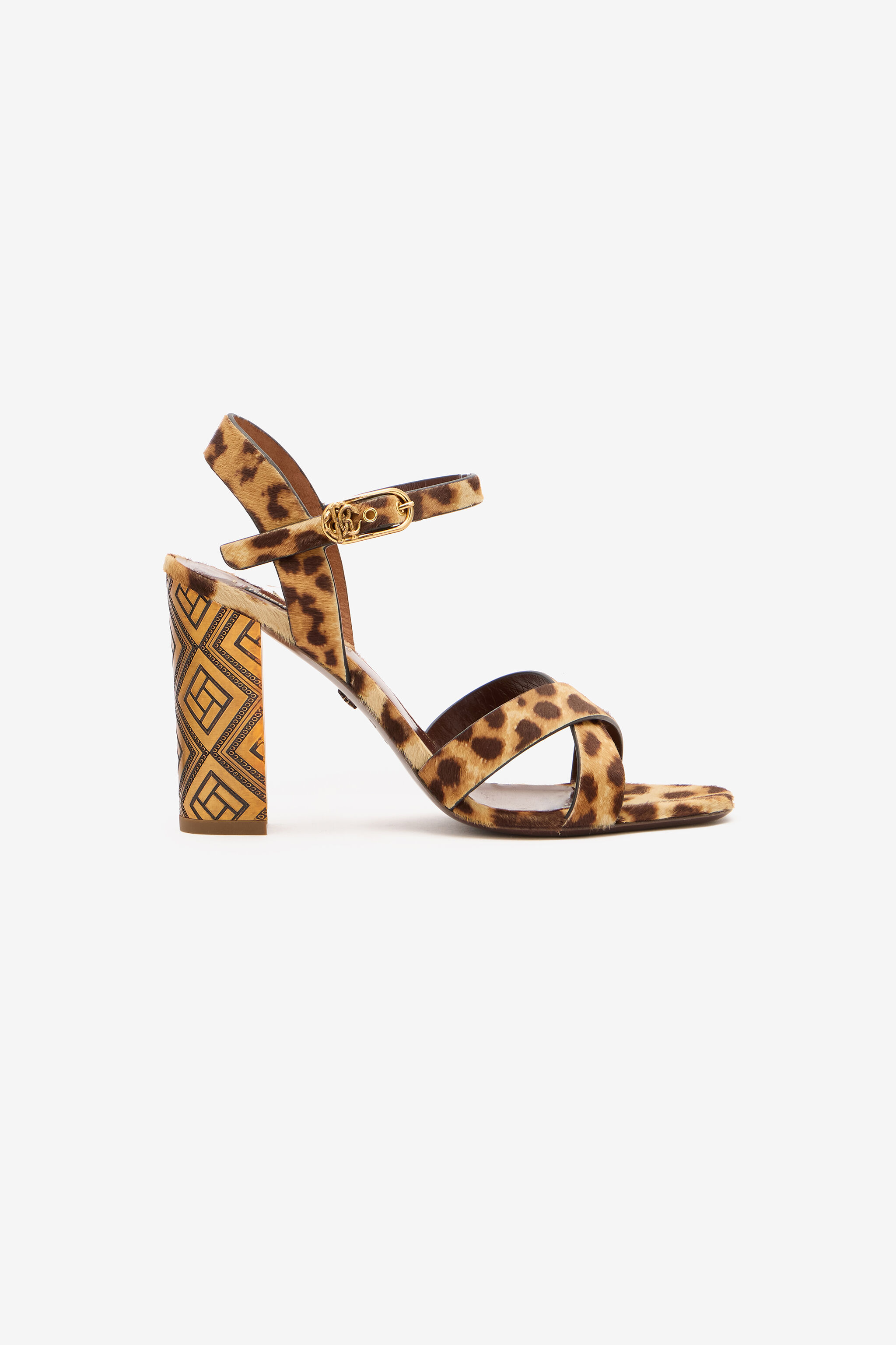 RC Sandalen Hairy Cheetah Skin Braun VKS011-PZA92
