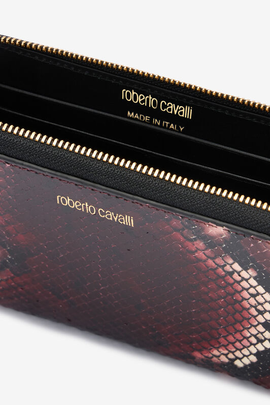 RC Cartera Con Cremallera De Piel Gofrada Morado TKA006-PZ02S