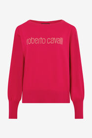 RC Fuchsia Sweater With Crystal Logo IBISCUS SOM60G-VI011