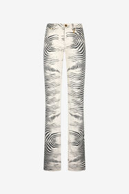 RC Pants With White Tigress Print Black/White UKJ220-DAN49