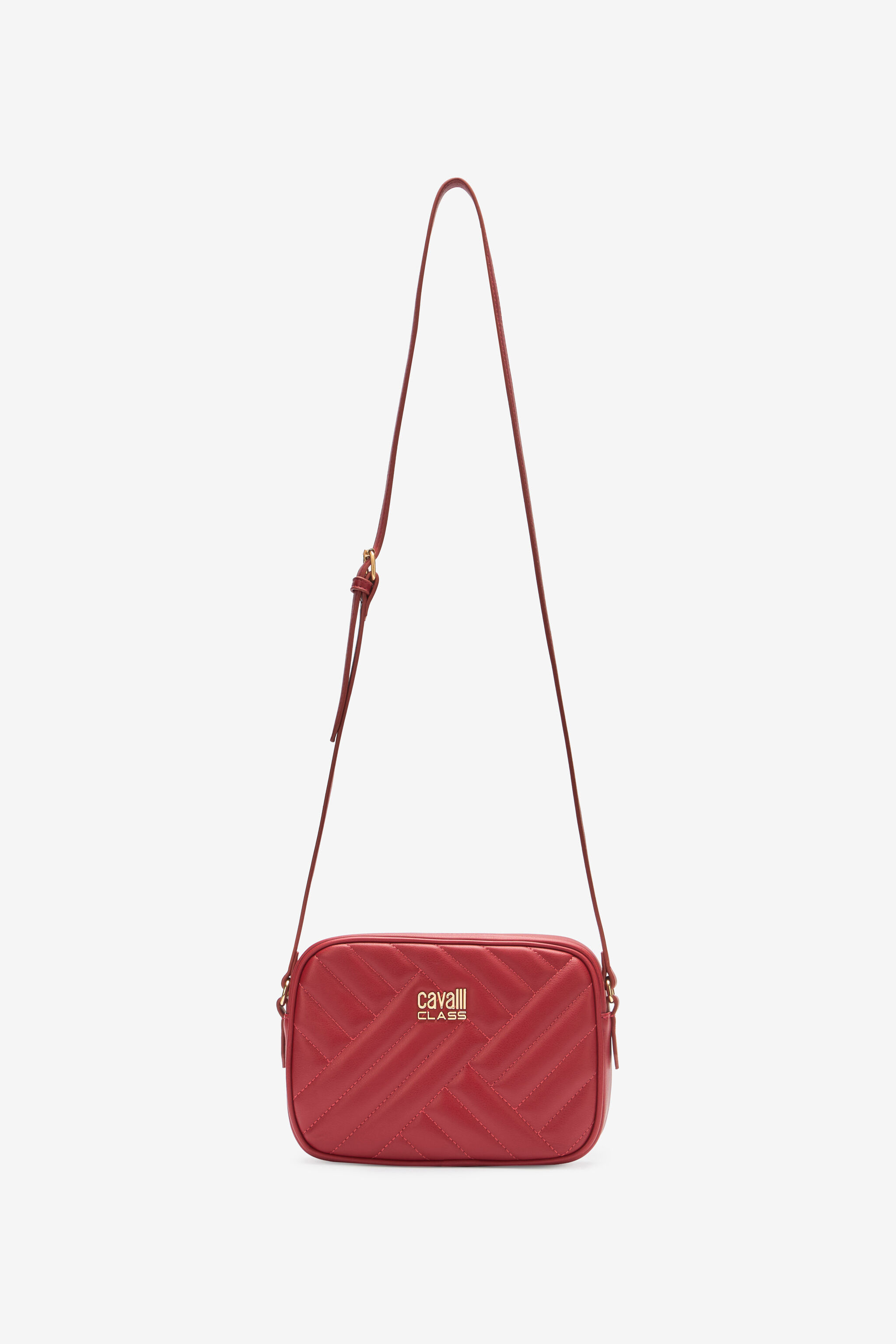 CL Borsa con tracolla a catena Cavalli Class Rosso SXB00E-AB076