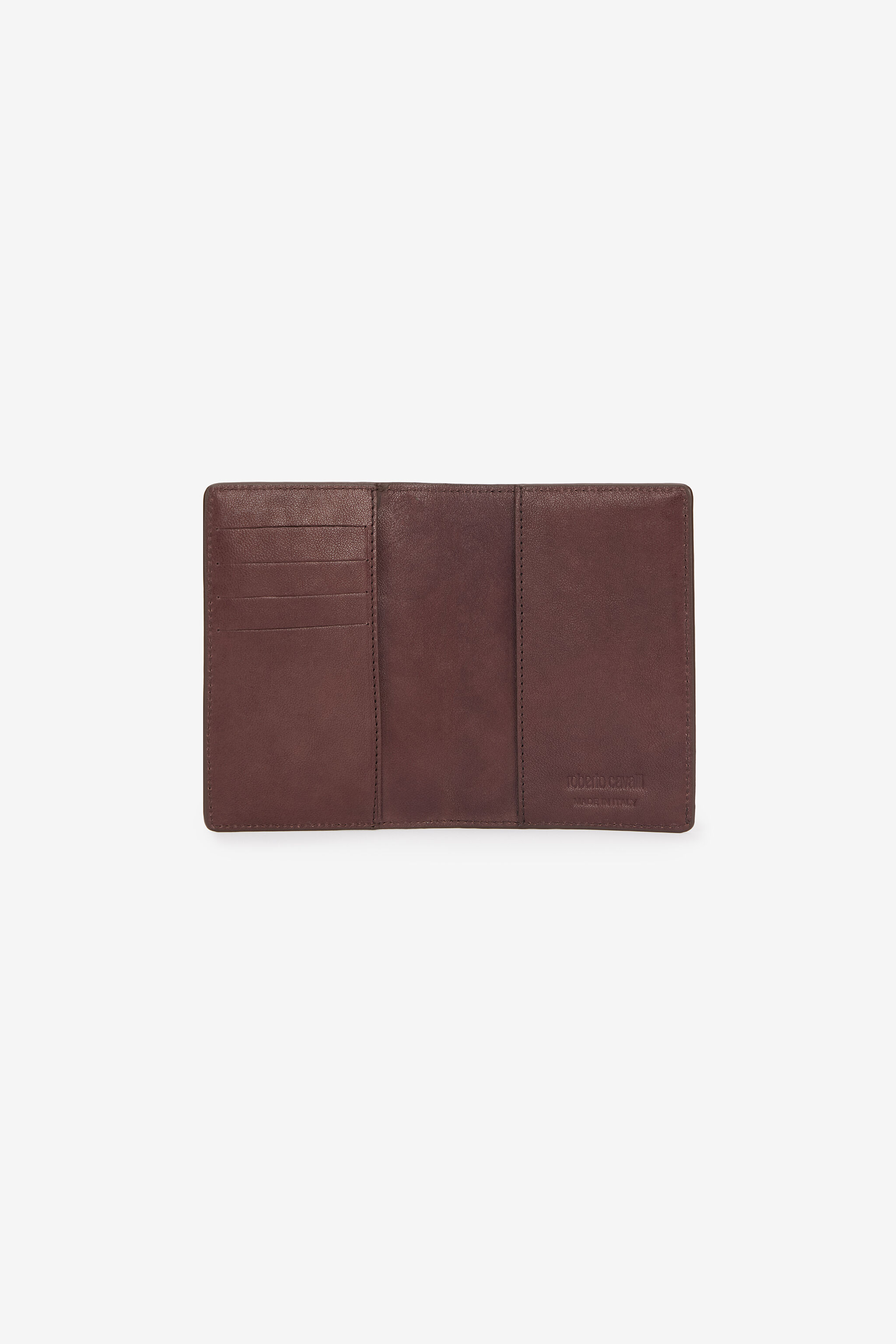 RC Cartera De Dos Pliegues Con Monograma RC Marrón VRA002-PGB00