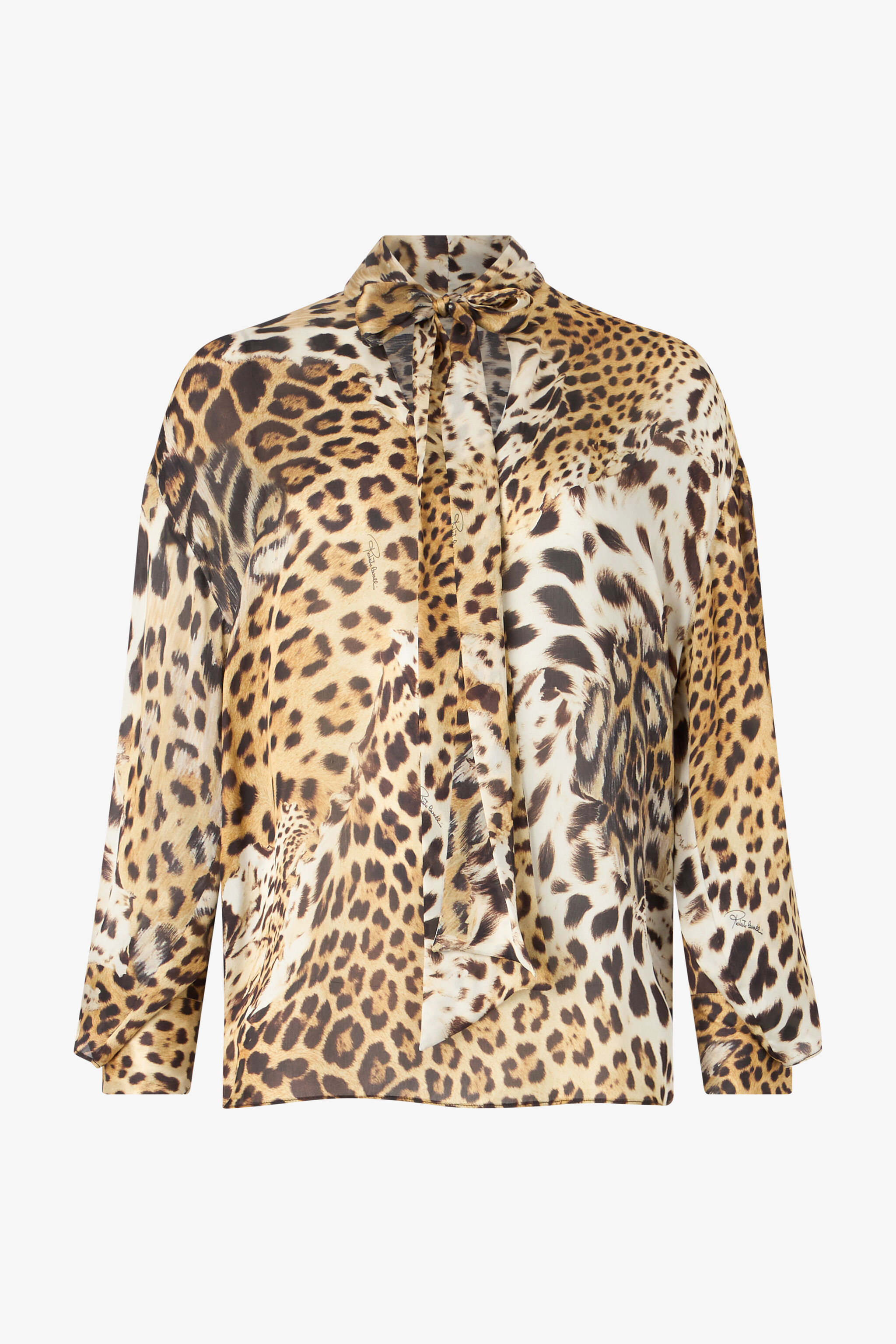 RC Camisa con estampado piel de jaguar Marrón claro UKT712-CTG34
