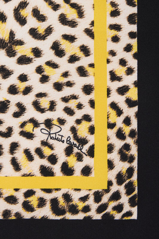 RC Seidentuch mit Pop-Jaguar-Print YELLOW/BLACK WQI004-OZR30