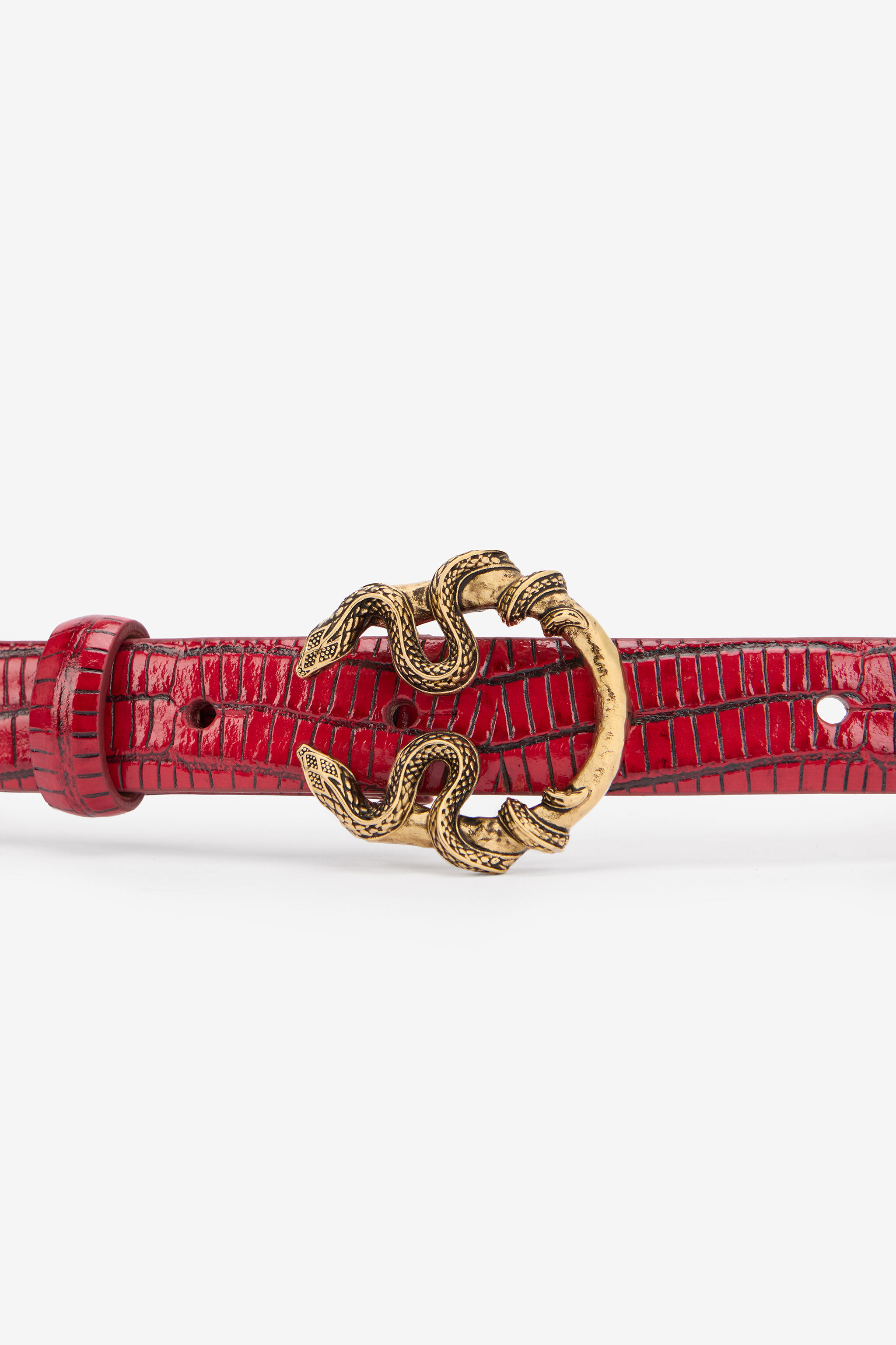 RC Serpentine Gürtel aus Leder RED WKC002-PA001