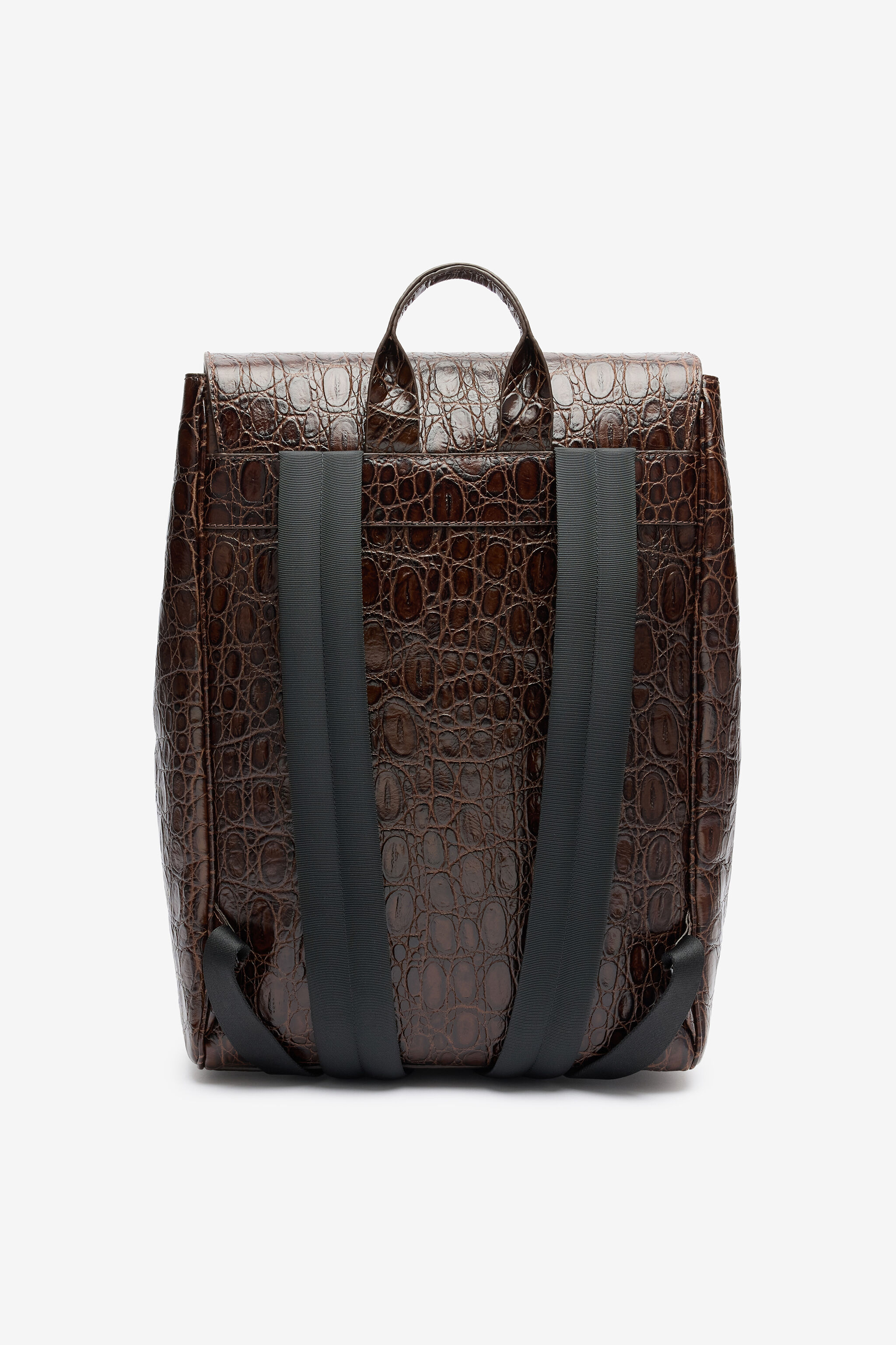 RC Mochila efecto escamas de cocodrilo Marrón URB003-PZU02