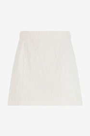 RC Minijupe en jacquard de coton WHITE WQT308-CH090