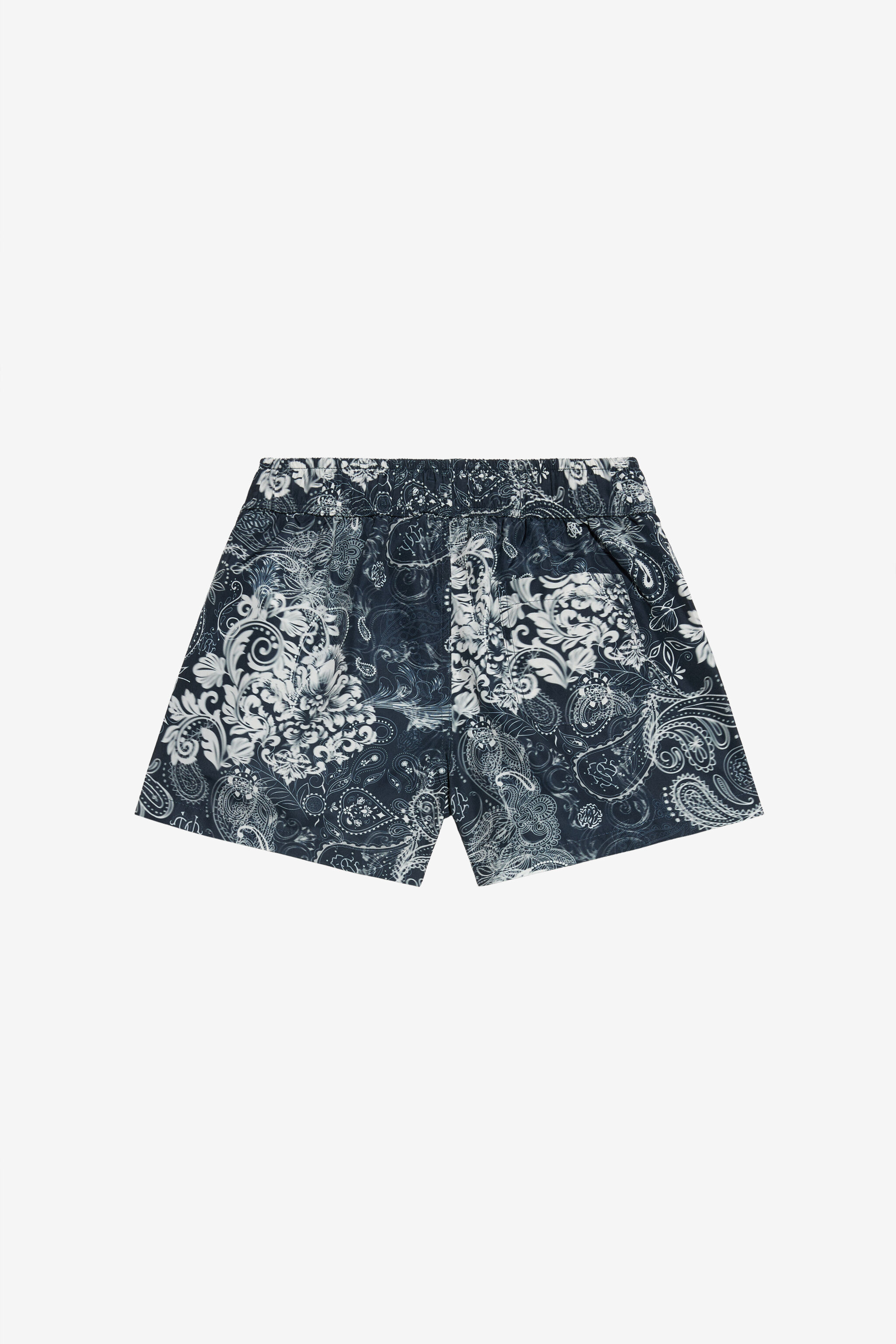 JU Badeboxer mit Paisley-Print CAMOU BLACK WJH00B-5RR15
