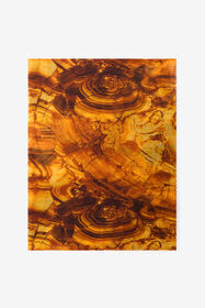 RC Stole with Amber Print AMBRA/NERO VKI004-CKP74