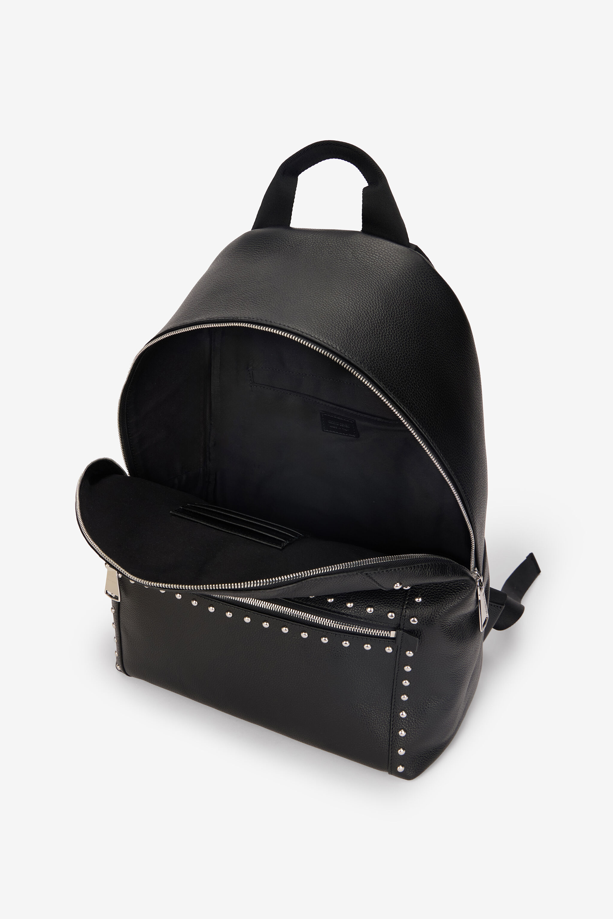 RC Roberto Cavalli Studded Leather Backpack Schwarz VRB008-PZB05