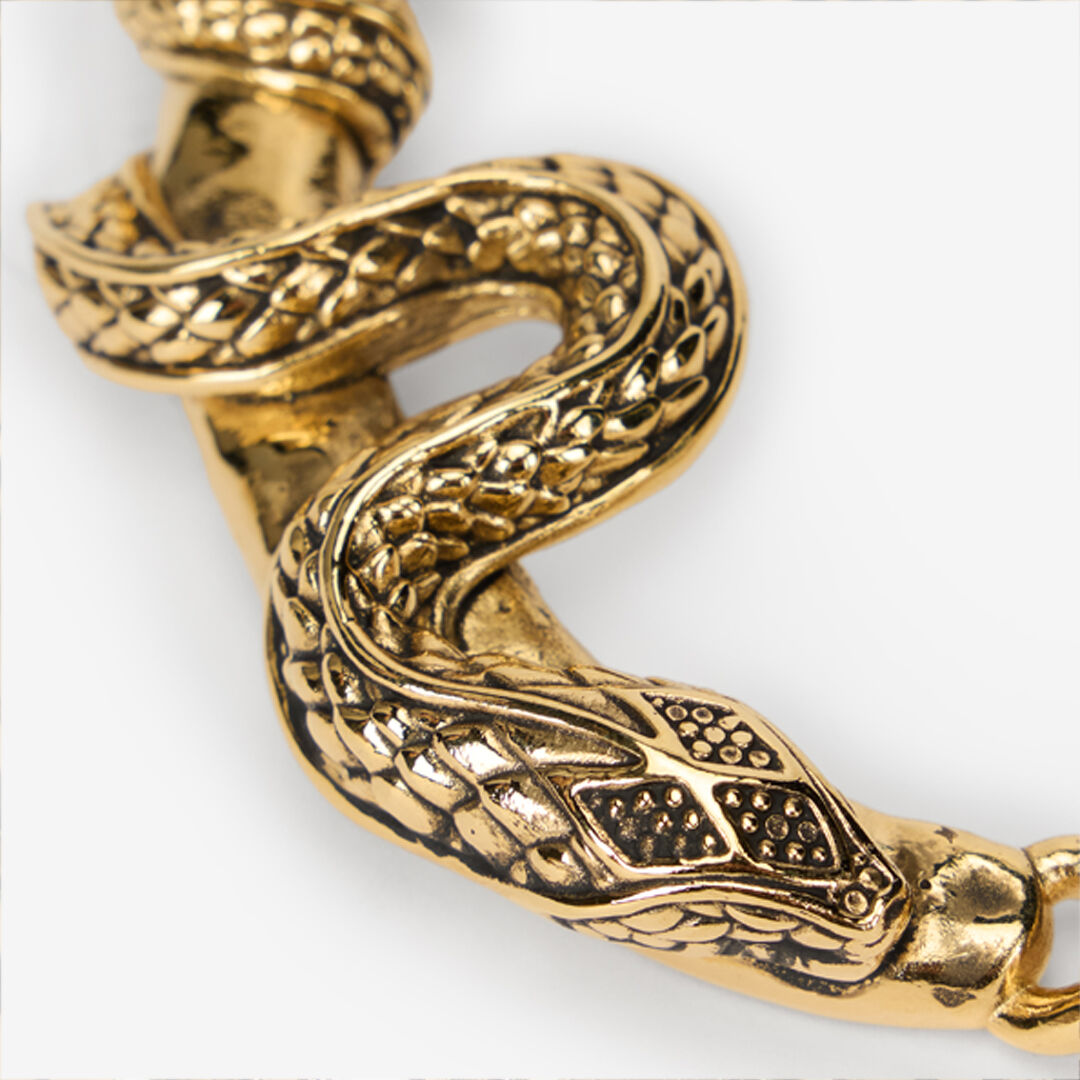 RC Halskette Serpentine Gold OLD GOLD WKG013-AM001