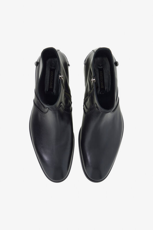 RC Chelsea Boots aus Leder Schwarz TRS010-PZ01A