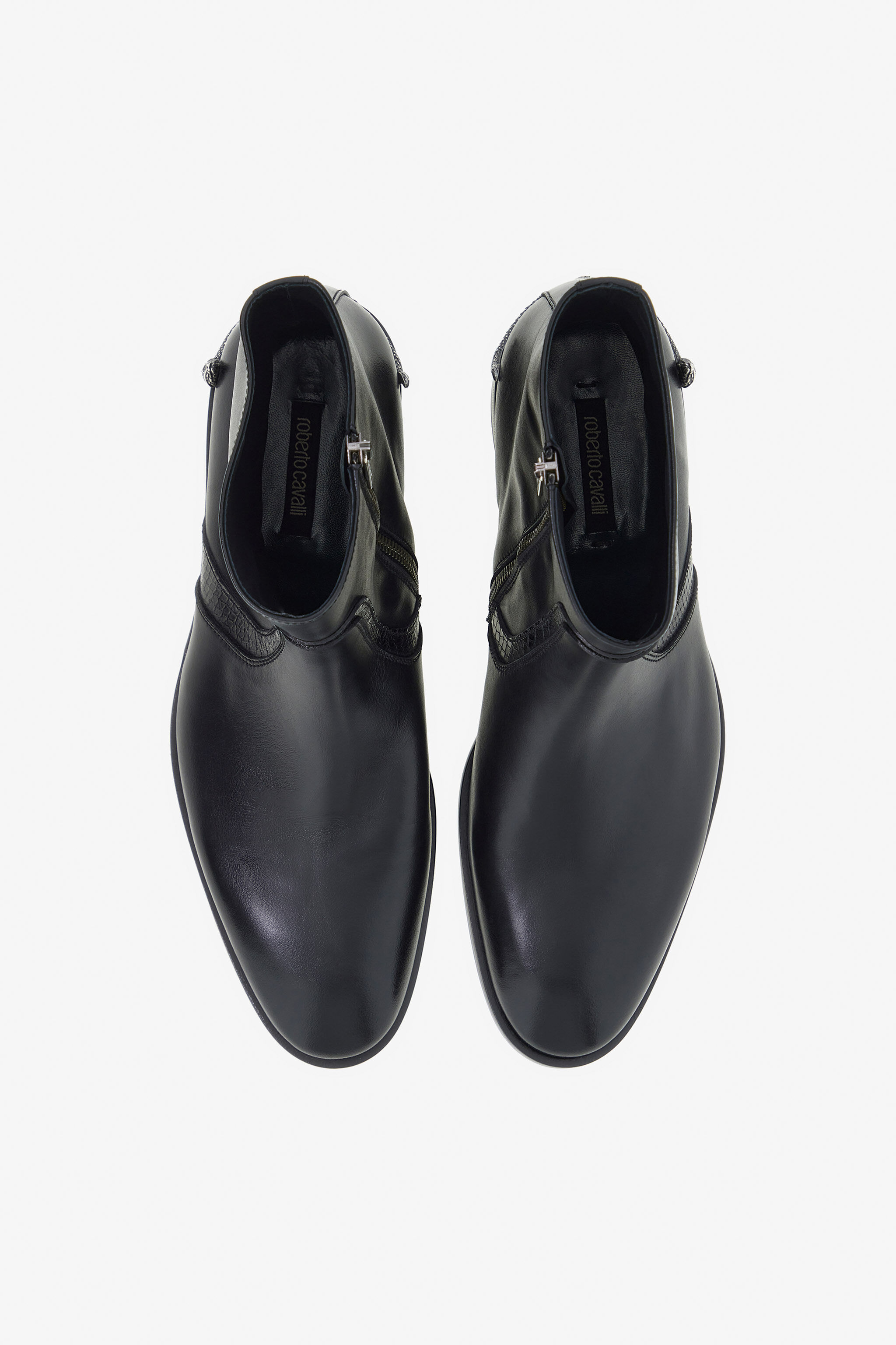 RC Chelsea Boots aus Leder Schwarz TRS010-PZ01A