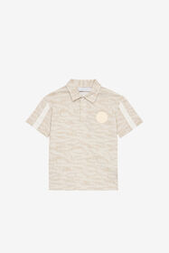 JU Polo Con Estampado Piel De Tigre Marfil UJT64D-JFO44