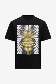 RC Ray Of Gold Print Pure Cotton T-shirt Black TRT61A-JD060