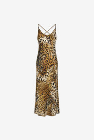 RC Jaguar Skin Slip Dress Marrón claro SKT166-4QG34