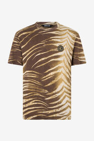 JC Natural Barb Print T-Shirt 751 BEIGE + 709 MARR WFT049-WF079