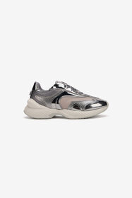 RC Silver Leather Chunky Sneaker WHITE/SILVER WNS013-PZY05