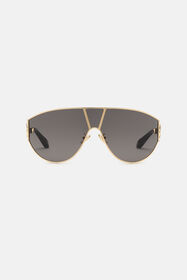 RC Wide mask embellsihed by two small fangs Rose gold ALD027-ID185