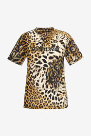 RC T-shirt with Jaguar Skin print Light Brown SKT61B-3PG34
