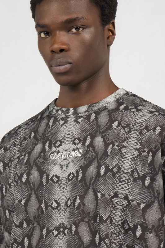 RC Sweatshirt Mit Python-Print PYTHON DARK GREY SOT66I-CF050