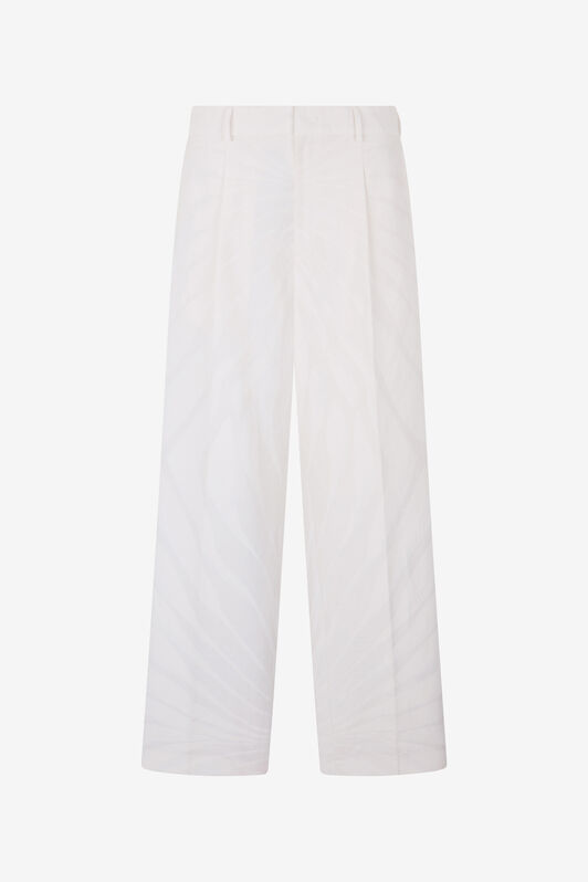 RC Trousers With Ray Print NATURAL WHITE XRT202-4NI15