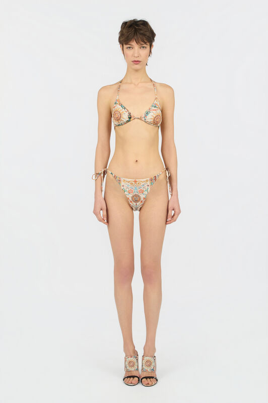 JC Bikini mit Persian-Tarot-Print 744 BEIGE + 217 AZZU WFM032-WF751