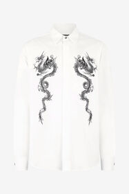 RC Cotton Shirt With Dragons White VNT712-CH026