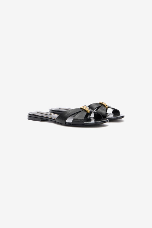 RC Slipper Mit Schmuckapplikation Schwarz VKS023-PZ579