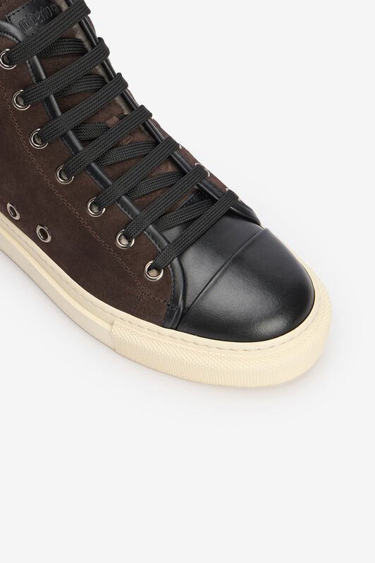 RC Hohe Sneakers in Schokoladenbraun mit Monogramm RC CHOCOLATE VRS019-PNM00